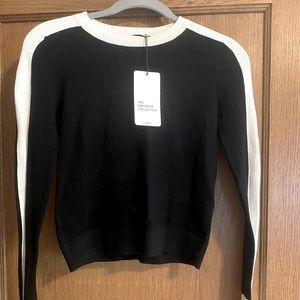 NWT Zara Black and white sweater